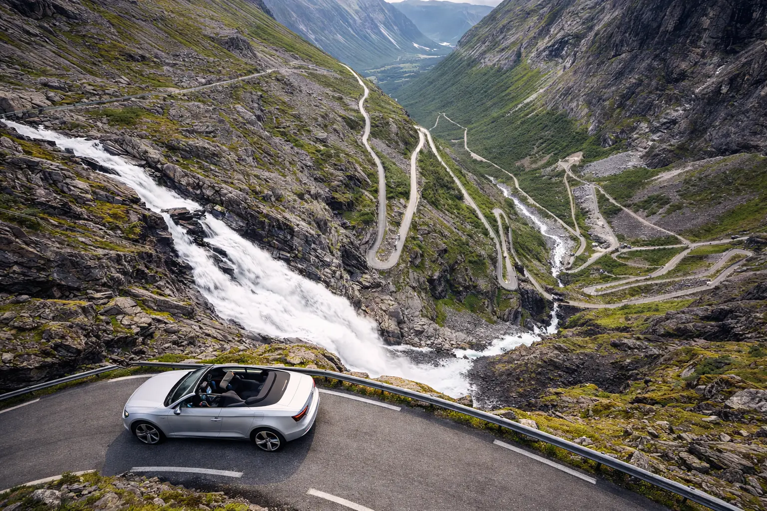 Bergstrasse in Norwegen